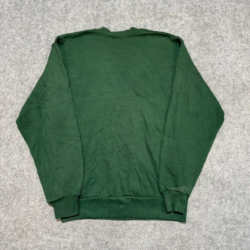Vintage Jerzees NuBlend Sweatshirt Forest Green Crewneck Made in USA Mens Medium